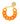 Flat Chain Bracelet - Néon Orange Marble
