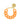 Flat Chain Bracelet - Orange