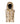 Capuche doudoune dorée et noire