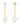 Boucles d’oreilles - Hanging Organic Pearl