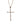 Collier croix XXL argent/doré