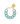 Flat Chain Bracelet - Baby blue