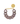 Flat Chain Bracelet - Taupe Marble